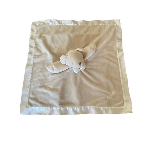 Google, beige bear with bow tie lovey baby security, google 18 inches ￼ - Picture 2 of 6